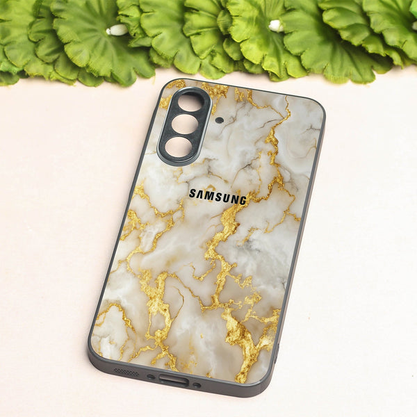 Gold Vein Glory metal back case for Samsung A55