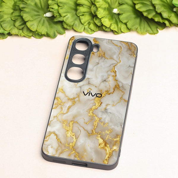 Gold Vein Glory metal back case for Vivo Y300
