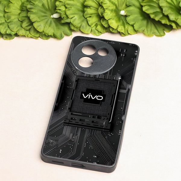 Microchip metal back case for Vivo Y58