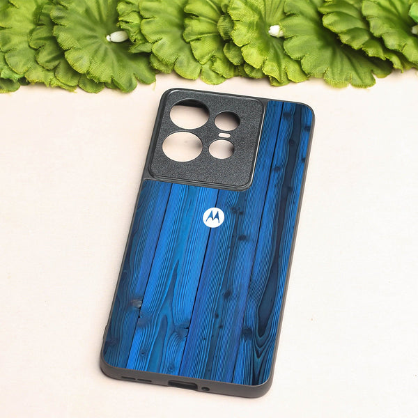 Indigo Planks metal back case for Motorola Edge 50 Pro