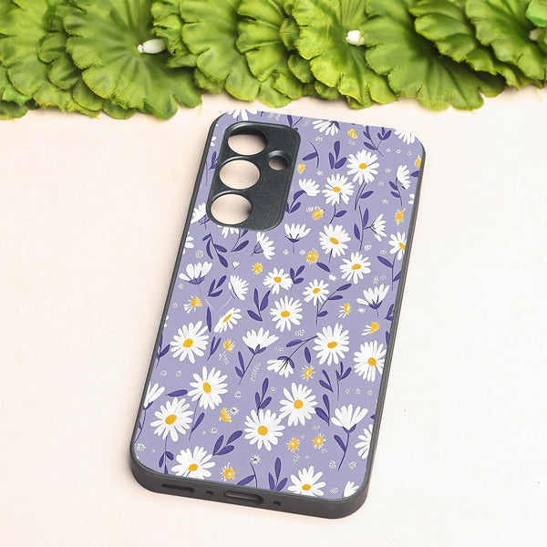 Lavender Daisies metal back case for Samsung A35