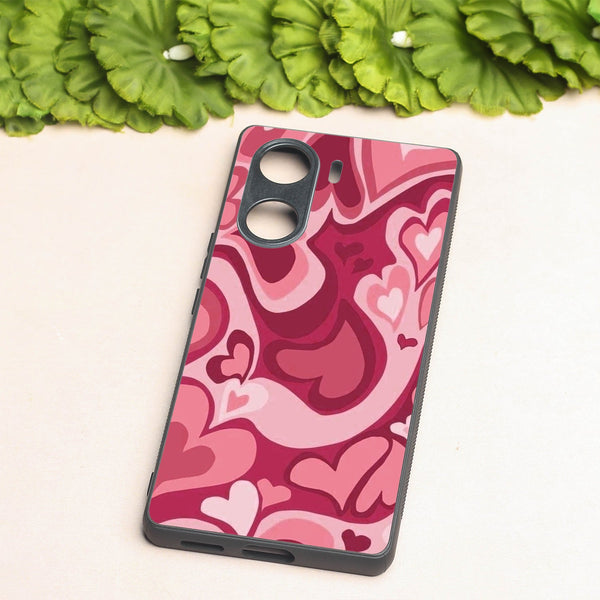 Valentine Wave metal back case for Vivo V29e