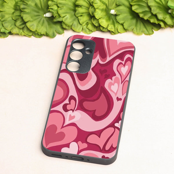 Valentine Wave metal back case for Samsung A35