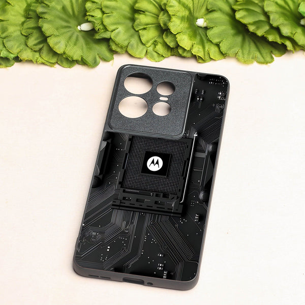 Microchip metal back case for Motorola Edge 50 Pro