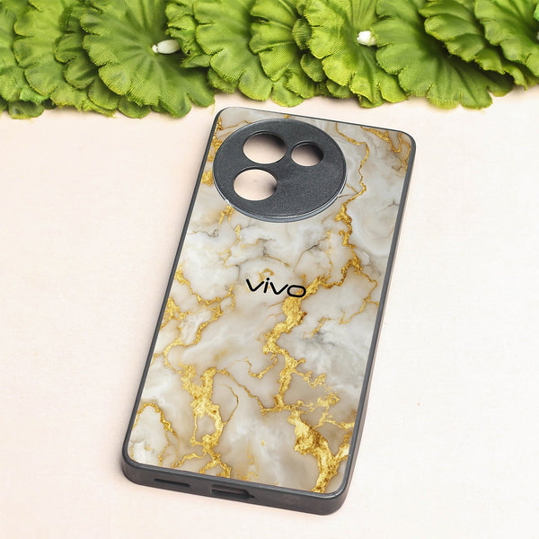 Gold Vein Glory metal back case for Vivo Y200i