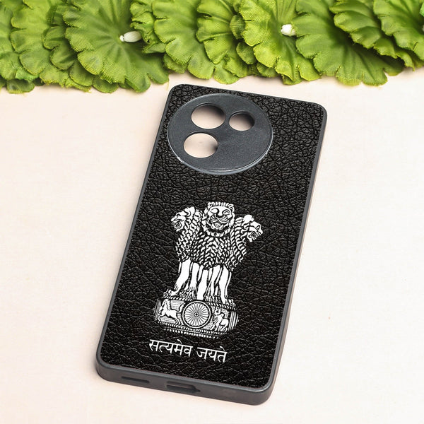 Black Satyamev Jayate metal back case for Vivo Y200i