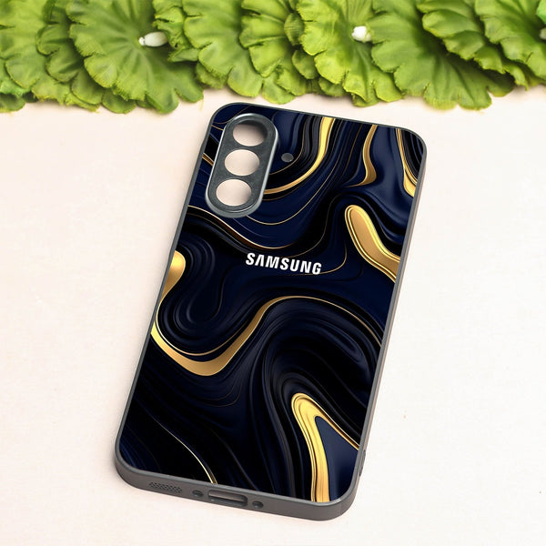 Noir Gold metal back case for Samsung A55
