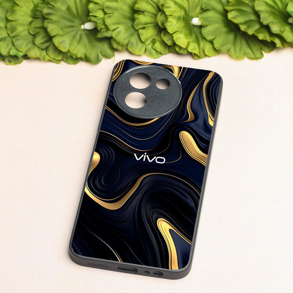 Noir Gold metal back case for Vivo V30e