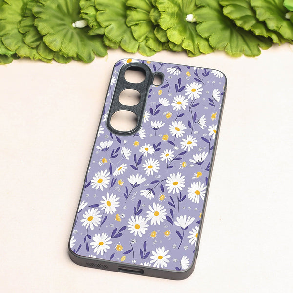 Lavender Daisies metal back case for Vivo V40 Lite