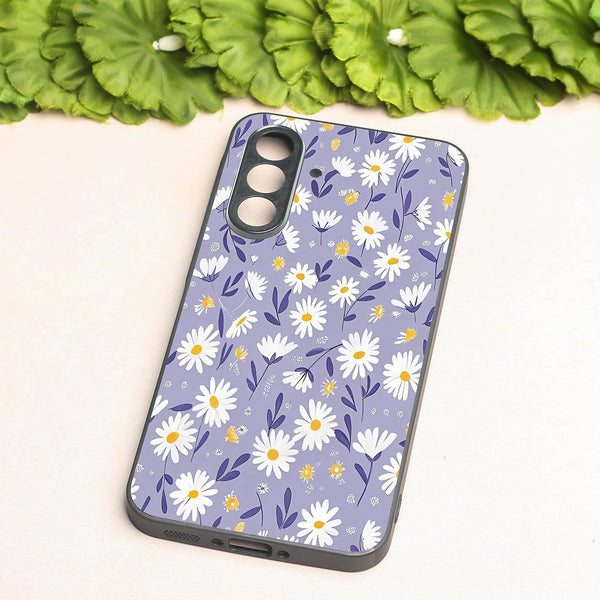 Lavender Daisies metal back case for Samsung A55