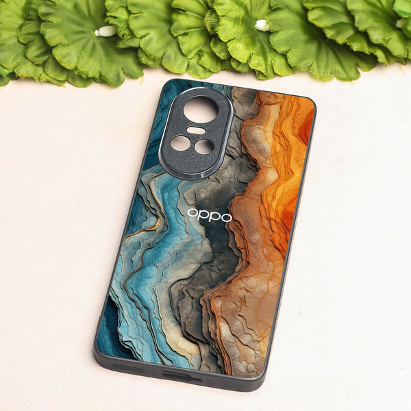 Layered Marble metal back case for Oppo Reno 10