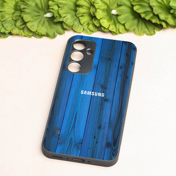 Indigo Planks metal back case for Samsung A35