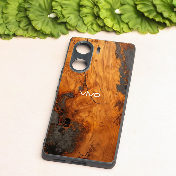 Lava Oak metal back case for Vivo V29e