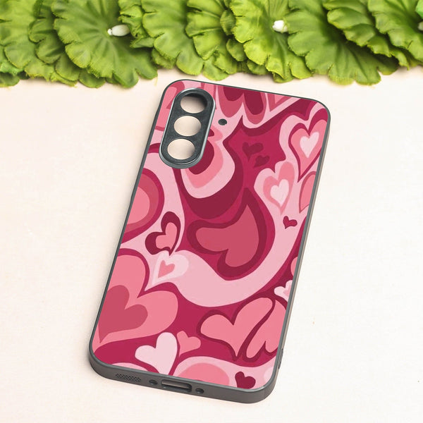 Valentine Wave metal back case for Samsung A55
