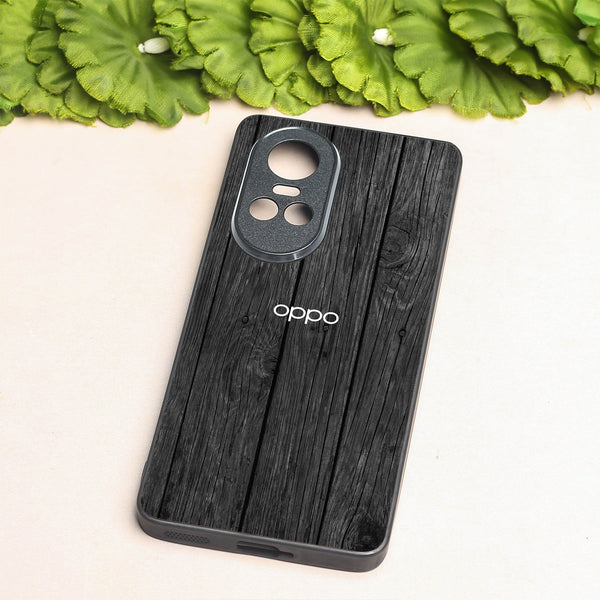 Dark Wood metal back case for Oppo Reno 10