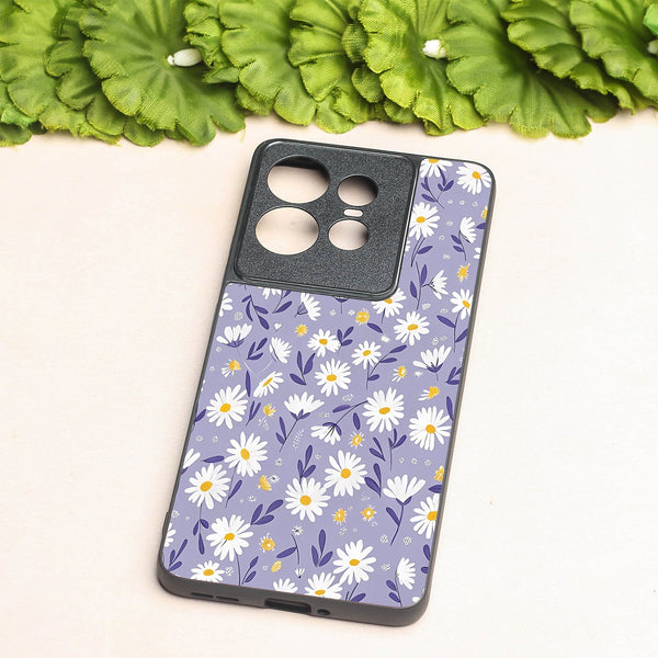 Lavender Daisies metal back case for Motorola Edge 50 Pro