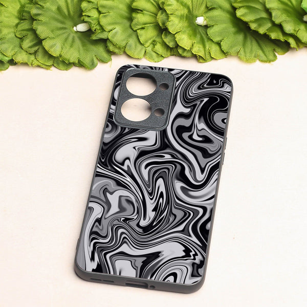 Blackout Marble metal back case for Oneplus Nord 2T