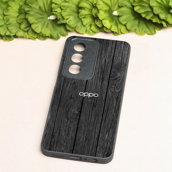 Dark Wood metal back case for Oppo A3 Pro 5g
