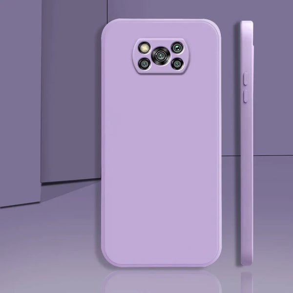 Purple Camera Original Silicone Case for Poco X3 Pro
