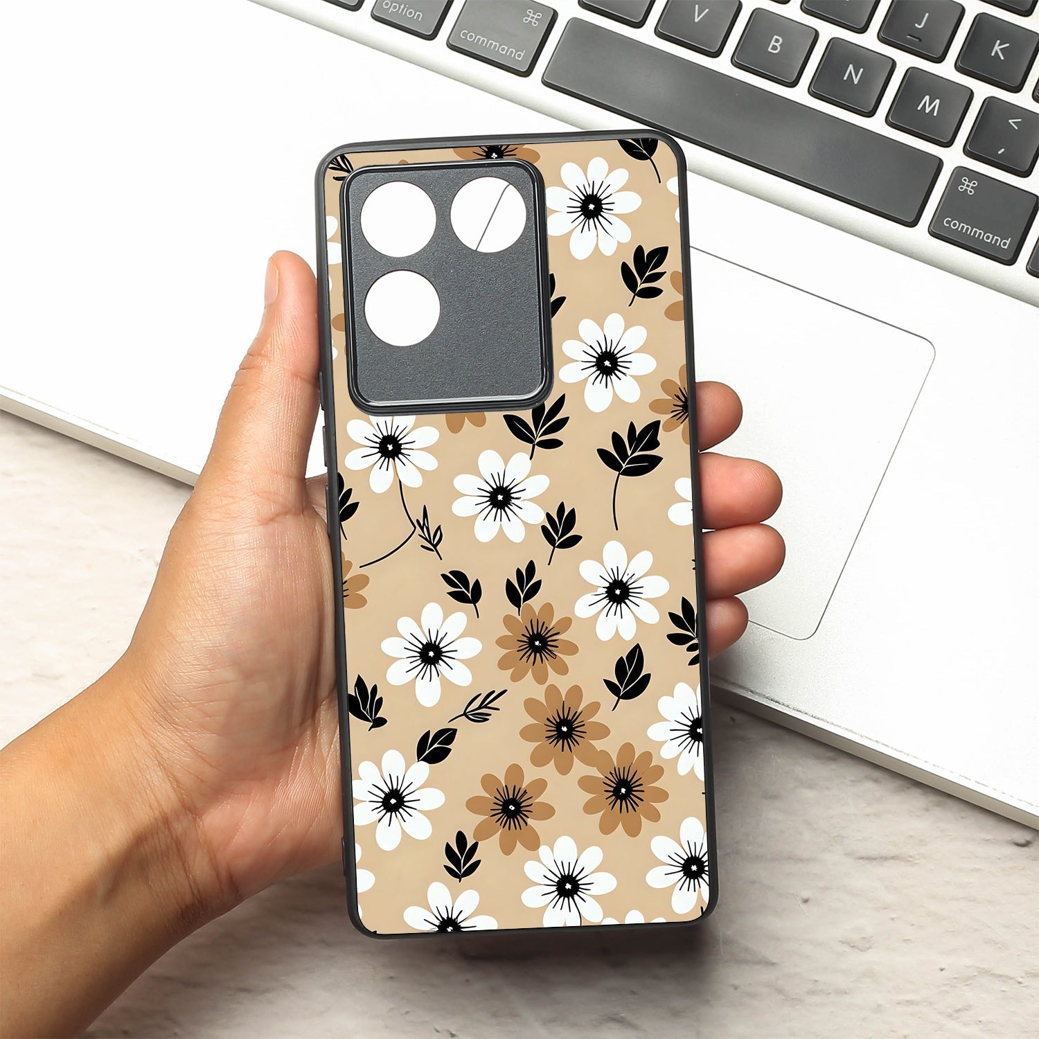 Daisy Dusk metal back case for Vivo T2 Pro
