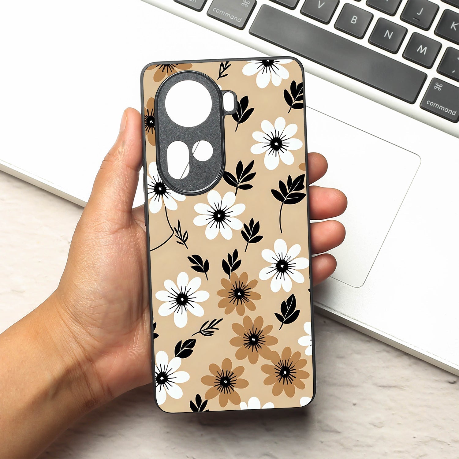 Daisy Dusk metal back case for Oppo Reno 11