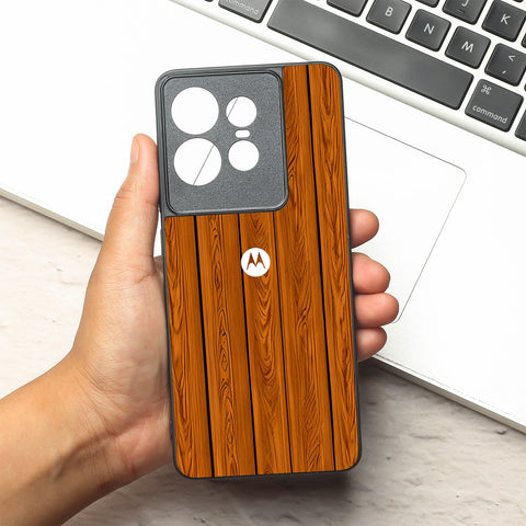 WoodCraft Touch metal back case for Motorola Edge 50 Pro