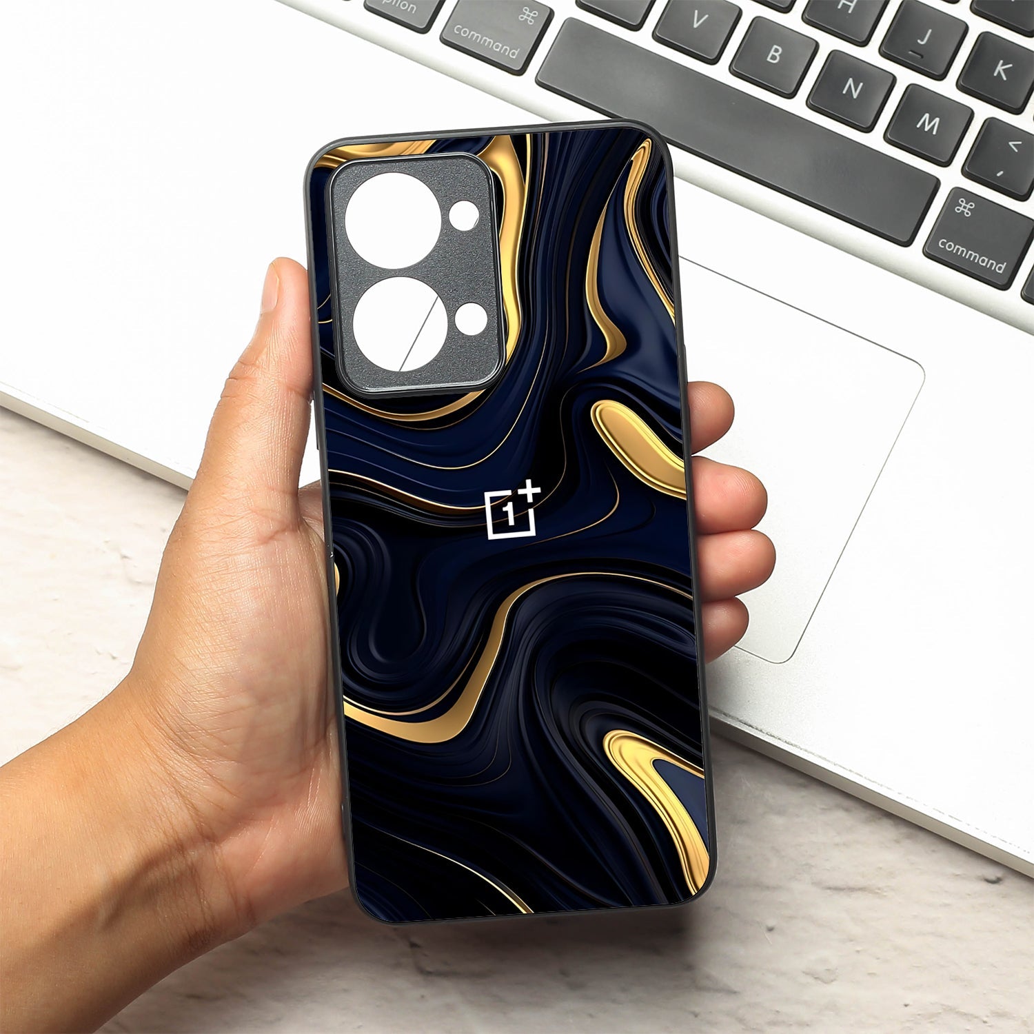 Noir Gold metal back case for Oneplus Nord 2T