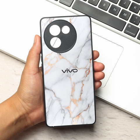 Copper Luxe Marble metal back case for Vivo V30e
