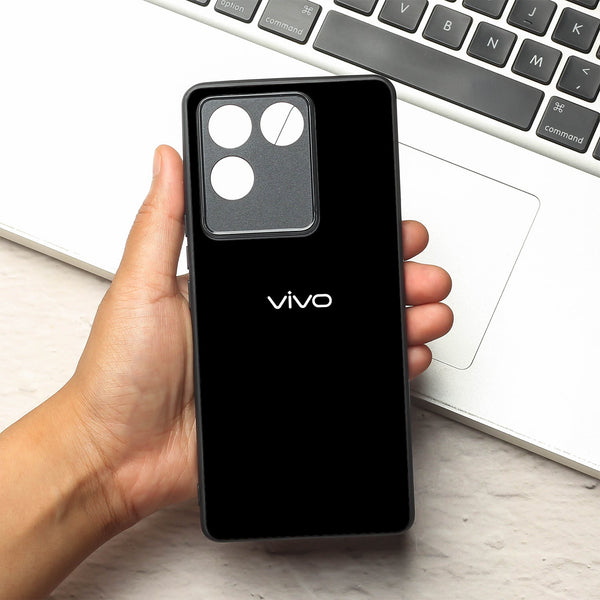 Black metal back case for Vivo T2 Pro