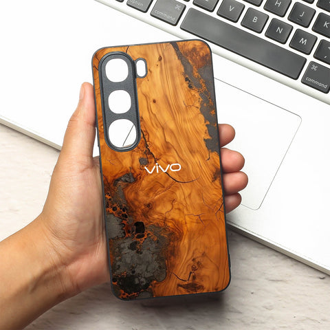 Lava Oak metal back case for Vivo V40 Lite