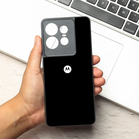 Black metal back case for Motorola Edge 50 Pro