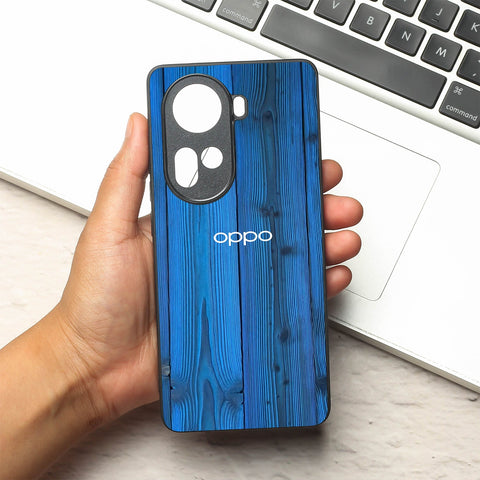 Indigo Planks metal back case for Oppo Reno 11