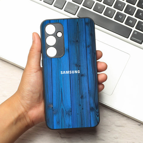 Indigo Planks metal back case for Samsung A35