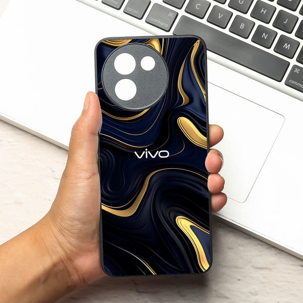 Noir Gold metal back case for Vivo Y200i