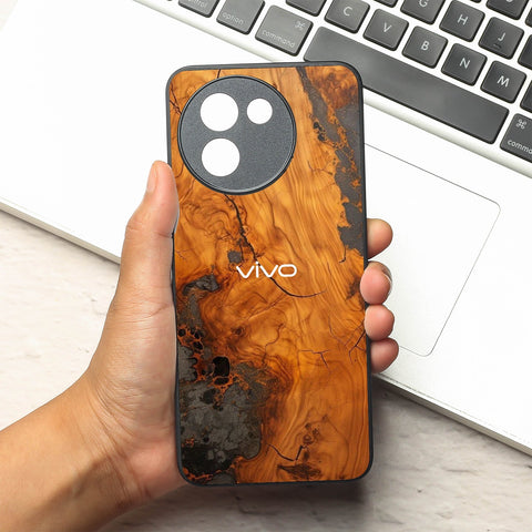 Lava Oak metal back case for Vivo Y58