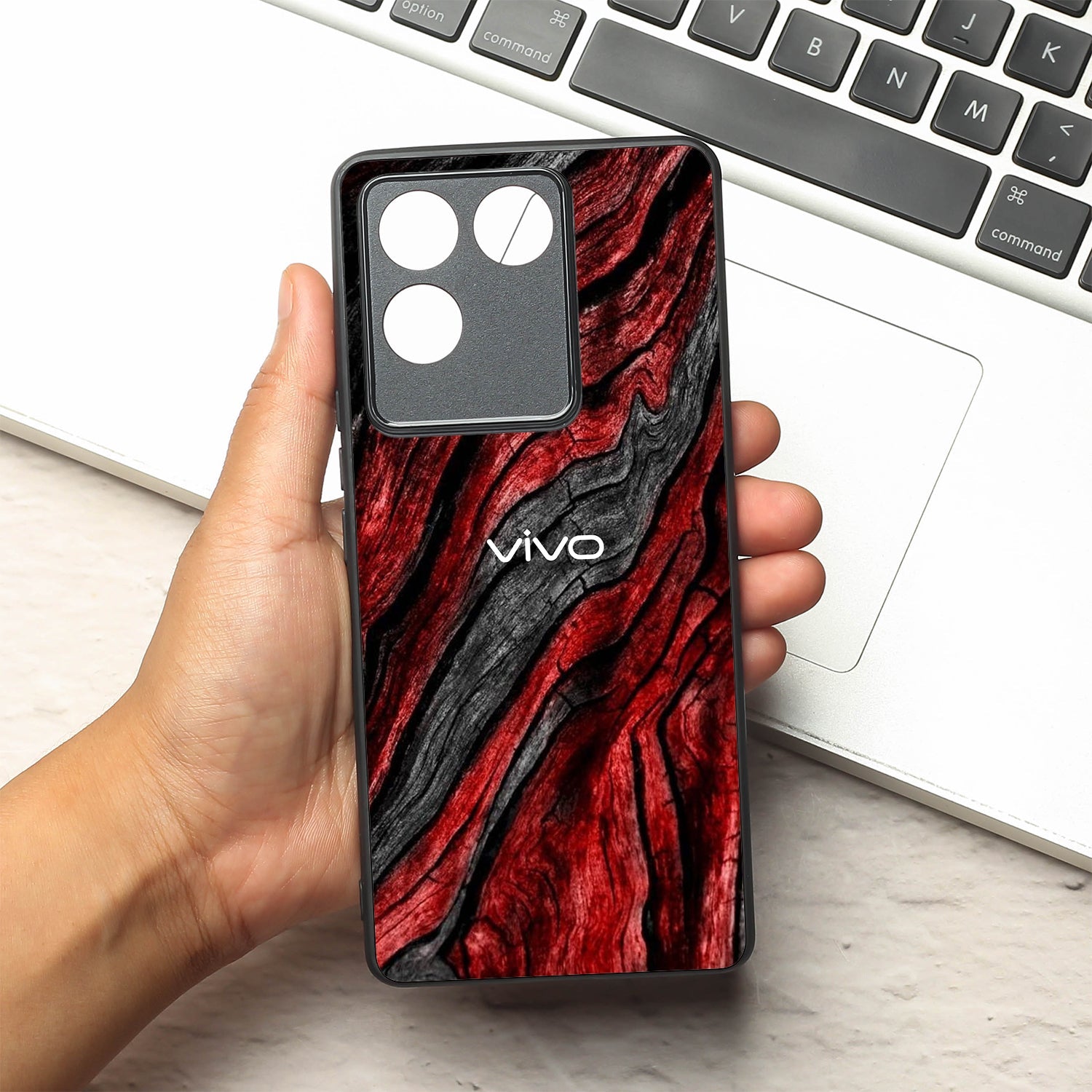 Volcano Core metal back case for Vivo T2 Pro
