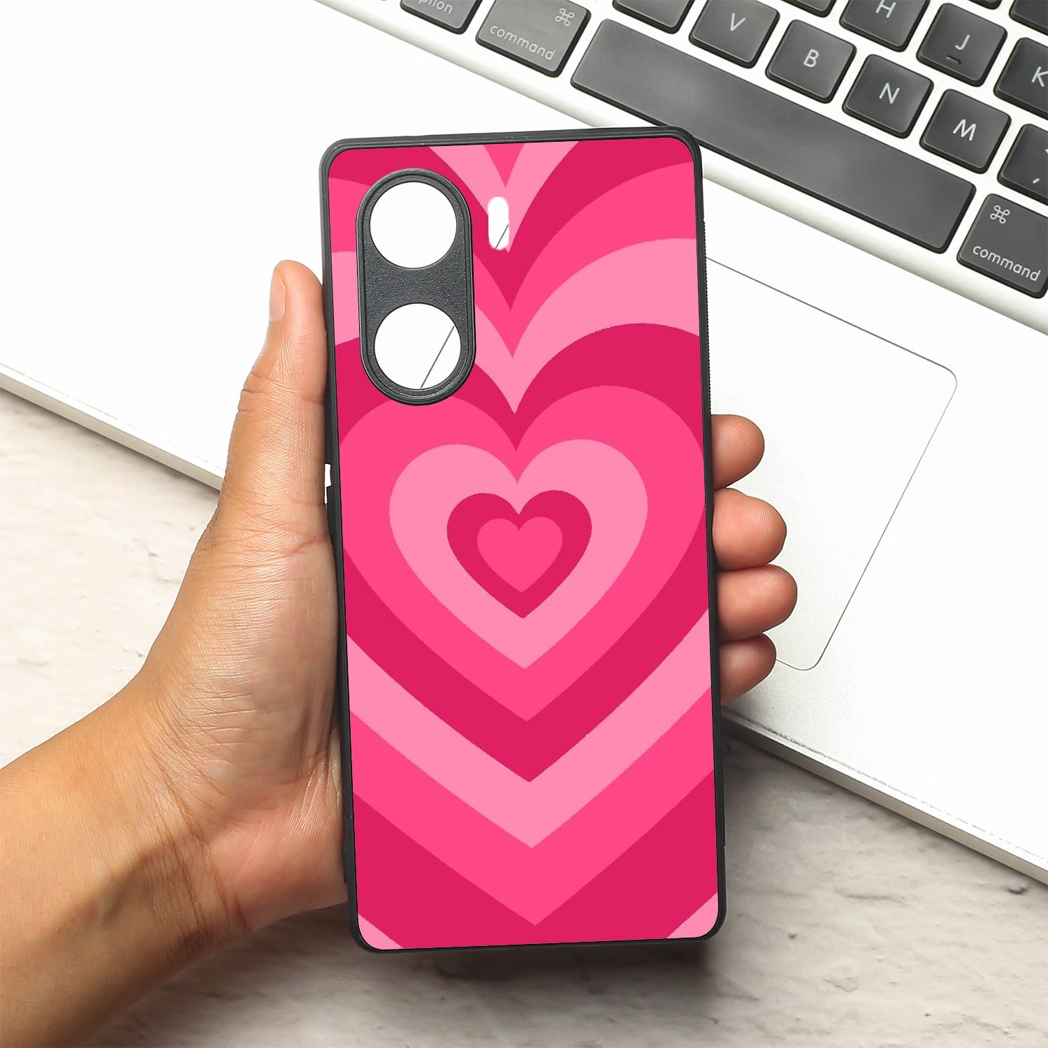 Retro Love metal back case for Vivo V29e