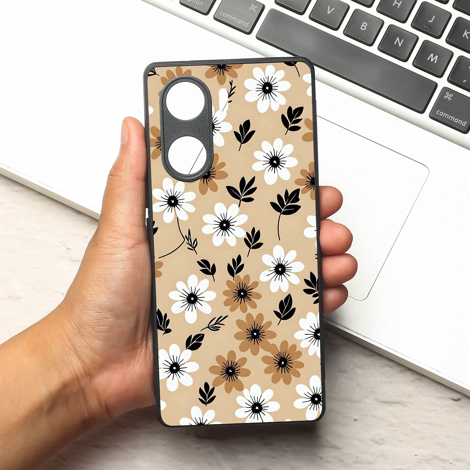 Daisy Dusk metal back case for Vivo V29e