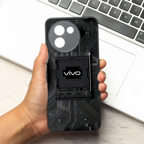 Microchip metal back case for Vivo Y200i