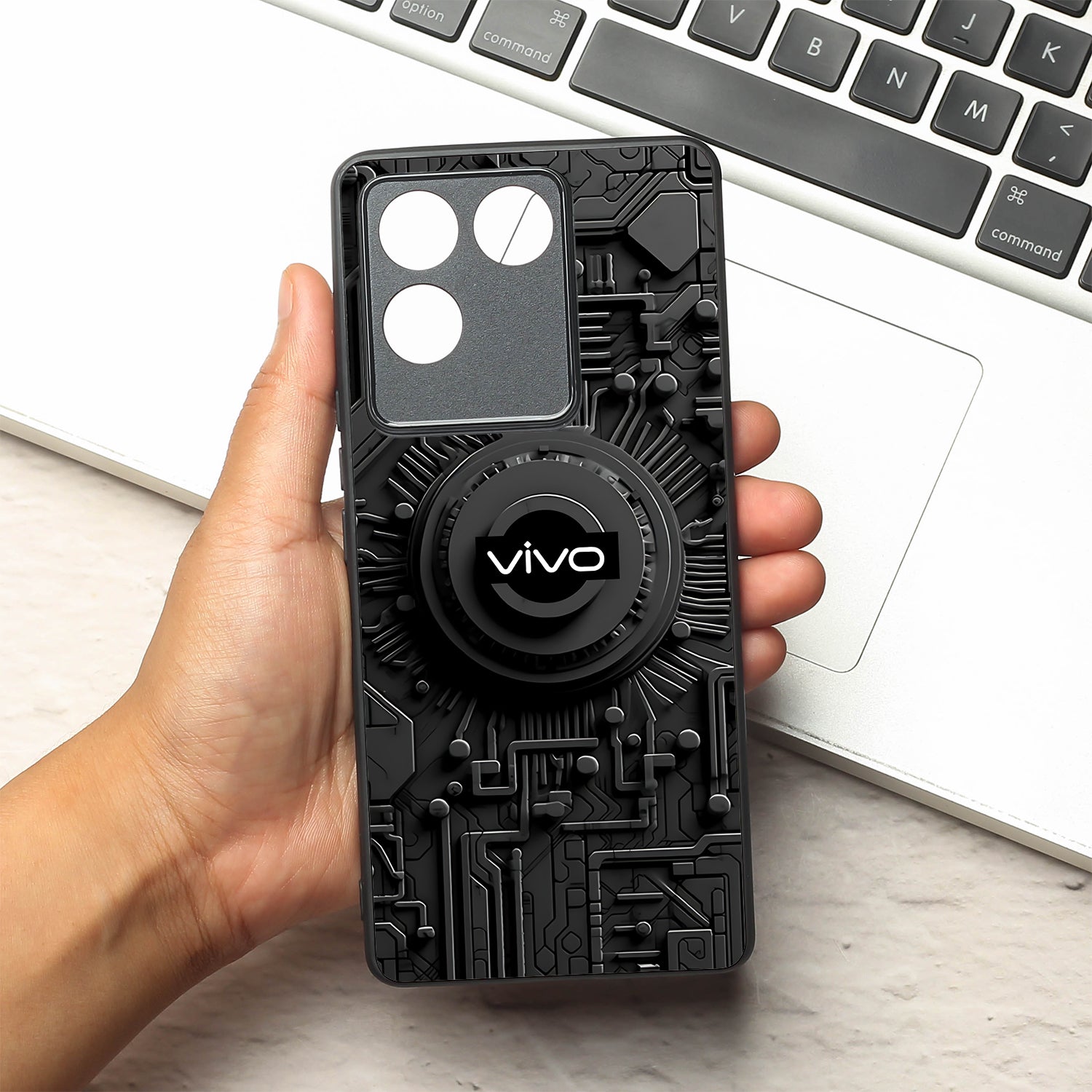 Core Reactor metal back case for Vivo T2 Pro