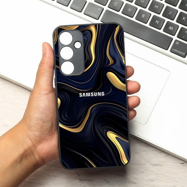 Noir Gold metal back case for Samsung A35