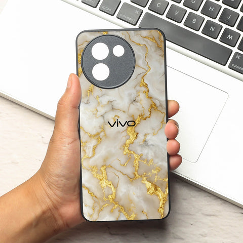 Gold Vein Glory metal back case for Vivo Y200i
