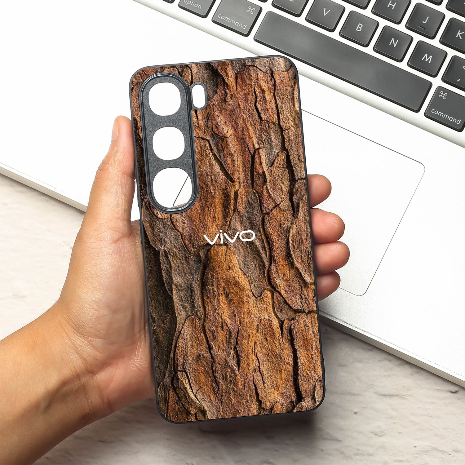 Wavy Grain metal back case for Vivo Y300