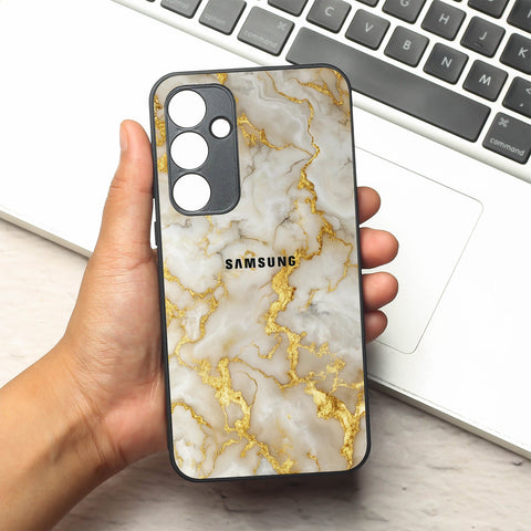 Gold Vein Glory metal back case for Samsung A35