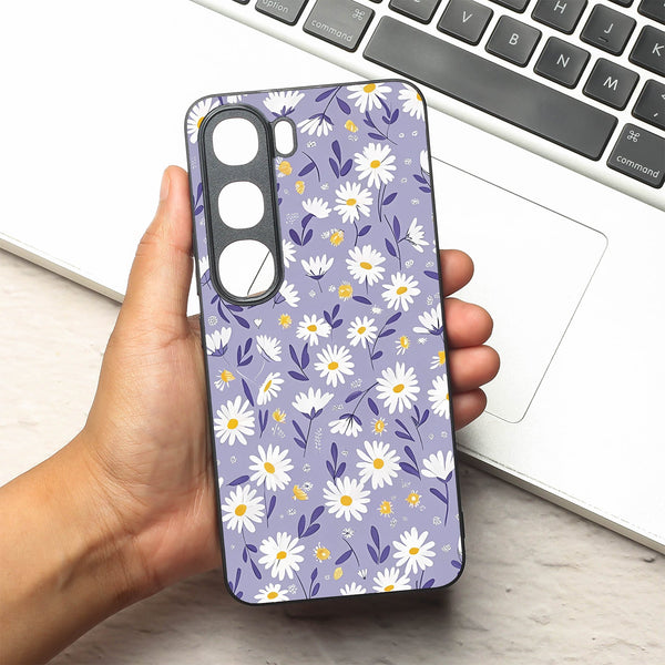 Lavender Daisies metal back case for Vivo V40 Lite