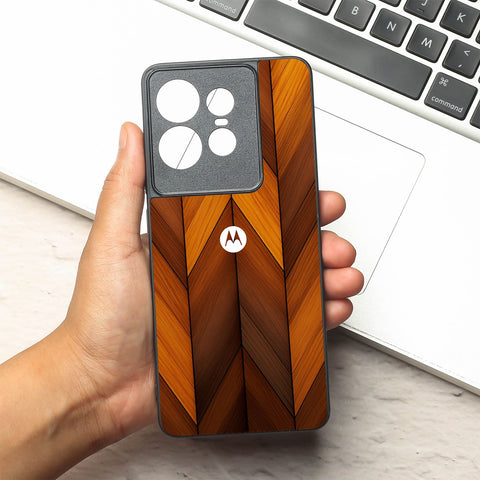 V-Wood Luxe metal back case for Motorola Edge 50 Pro