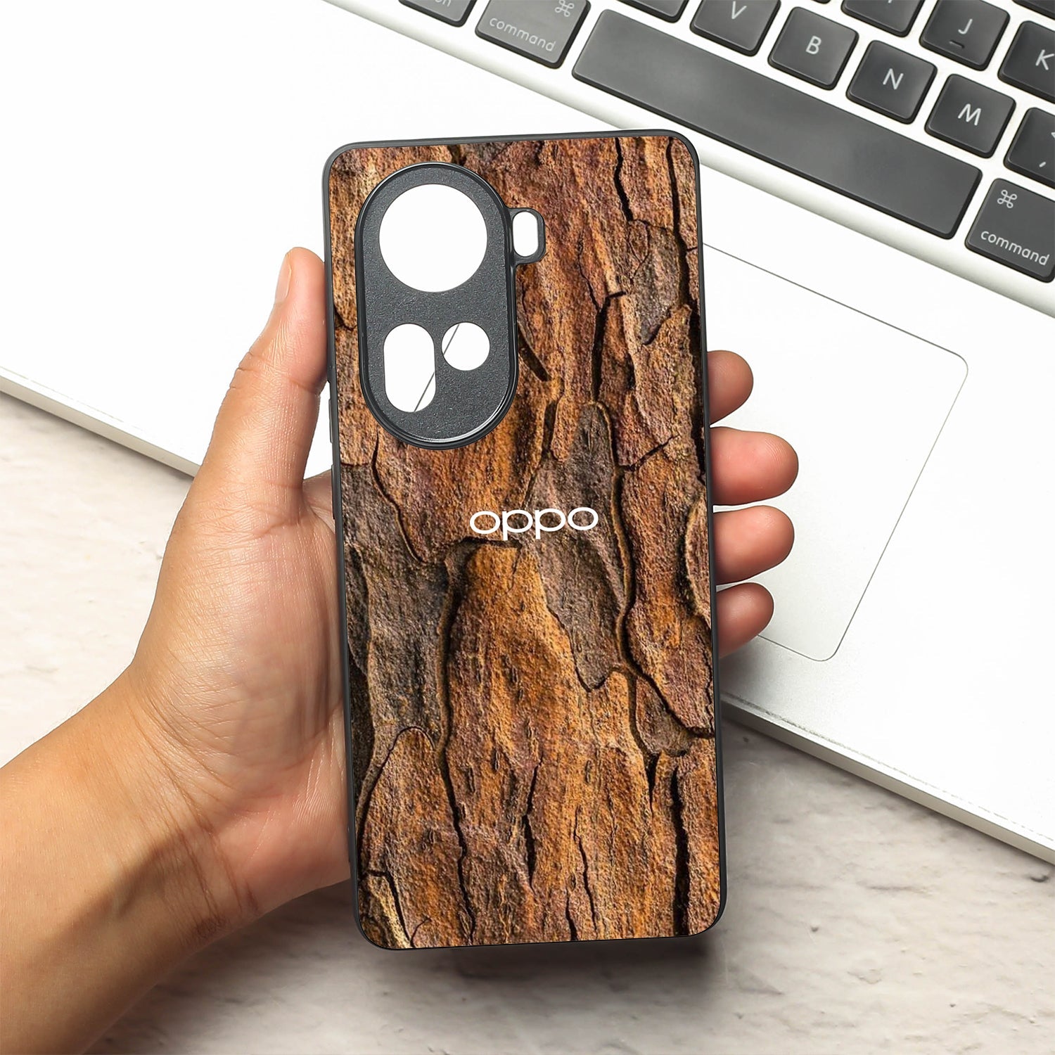 Wavy Grain metal back case for Oppo Reno 11