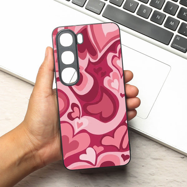 Valentine Wave metal back case for Vivo V40 Lite