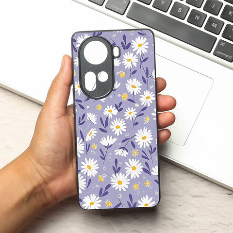 Lavender Daisies metal back case for Oppo Reno 11