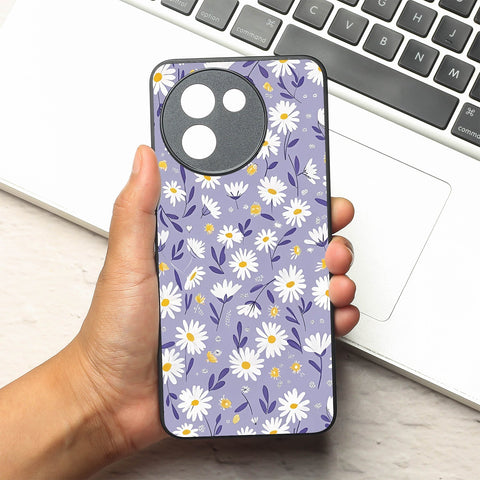 Lavender Daisies metal back case for Vivo Y58
